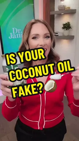 Is Your Coconut Oil FAKE?🥥 Dr. Janine shares how to spot fake coconut oil. Avoid deodorized oils and look for unrefined, extra virgin, cold-pressed coconut oil for maximum benefits. #CoconutOil #Nutrition #oil #coconut