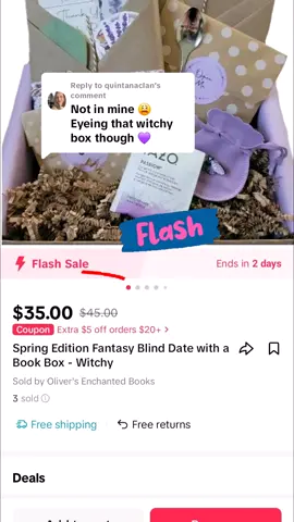 Replying to @quintanaclan If you guys claim the $5 off coupon for new customers you can get this box right now for THIRTY BUCKS!! #oliversbooks #oliversenchantedbooks #blinddatewithabook #fyp 