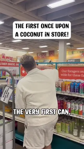The first can of once upon a coconut at sprouts!!!!!!