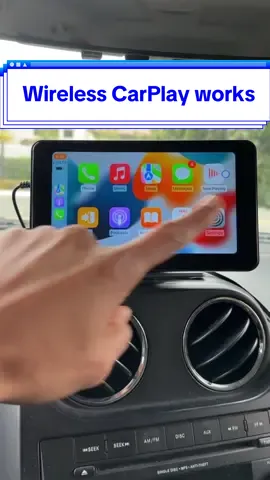 Not only does it work, its so simple to use.  #carplay #applecarplay #stereo #stereosystem #wirelesscarstereo #TTSACL #paslda 