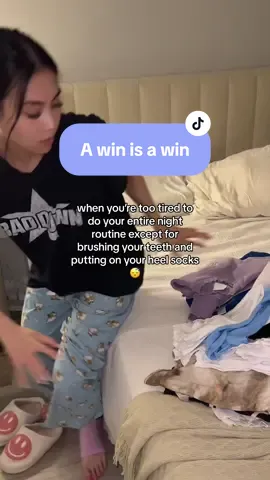 and pushing over the unfolded clothes 😭 it’s the bare minimum #real #relatable #awinisawin #girlythings #nighttimeroutine #nightroutine #eveningroutine #SelfCare #fyp #justgirlythings