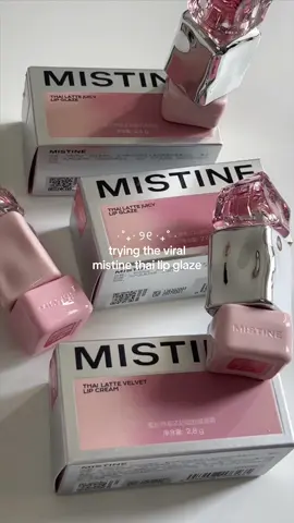 finally got my hands on these 🥹🎀 they're the prettiest lippies i own!! the velvet line is so smooooooth n i didn't think i'd like shade #J05 because it looked sooo red but it's such a pretty strawberry shade?! 🍓i'm so happy i got these ٩(ˊᗜˋ*)و #mistine #makeup #viral 