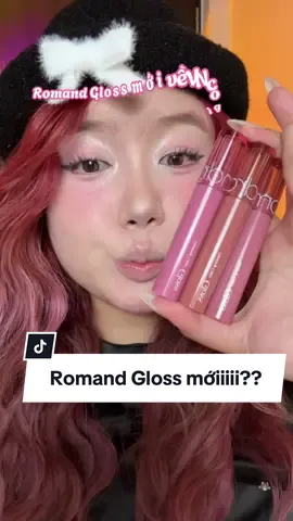 Vân môi mất tiu luôn 🫰🏻🫰🏻 #fyp #romand #romandglastingcolorgloss #swatchson 
