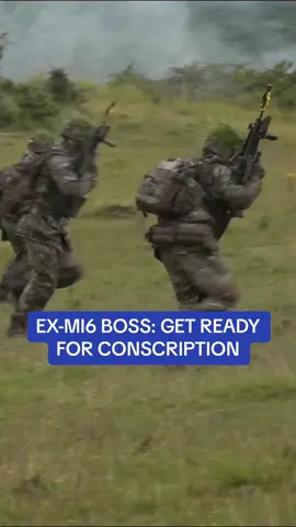 Brits should be ready to be called up to defend their country, a former head of MI6 has suggested. Sir Alex Younger said Britons have been 'infantilised' since the end of the Cold War and the Government should consider having the power to 'compel' people to serve. #conscription #army #armylife #military #armedforces #conscriptionuk #news #uknews #mi6 #militarytiktok 
