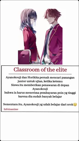 Dalam hati Ayano... kalau begitu berapa poin yg pantas untuk hasil belajar ku 🗿 #ayanokoujikiyotaka #classroomoftheeliteseason3 #animerecommendations #clasroomoftheelite #karuizawakei #ayanokouji #horikitasuzune 