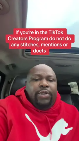 If you’re in a TikTok creators program you cannot do any stitches duets or mentions #fyp #fypシ #viralcontent #viralvideo #viralvideostiktok #duets #mentions #stitiches #collabs #politic #staywoke #freegame 