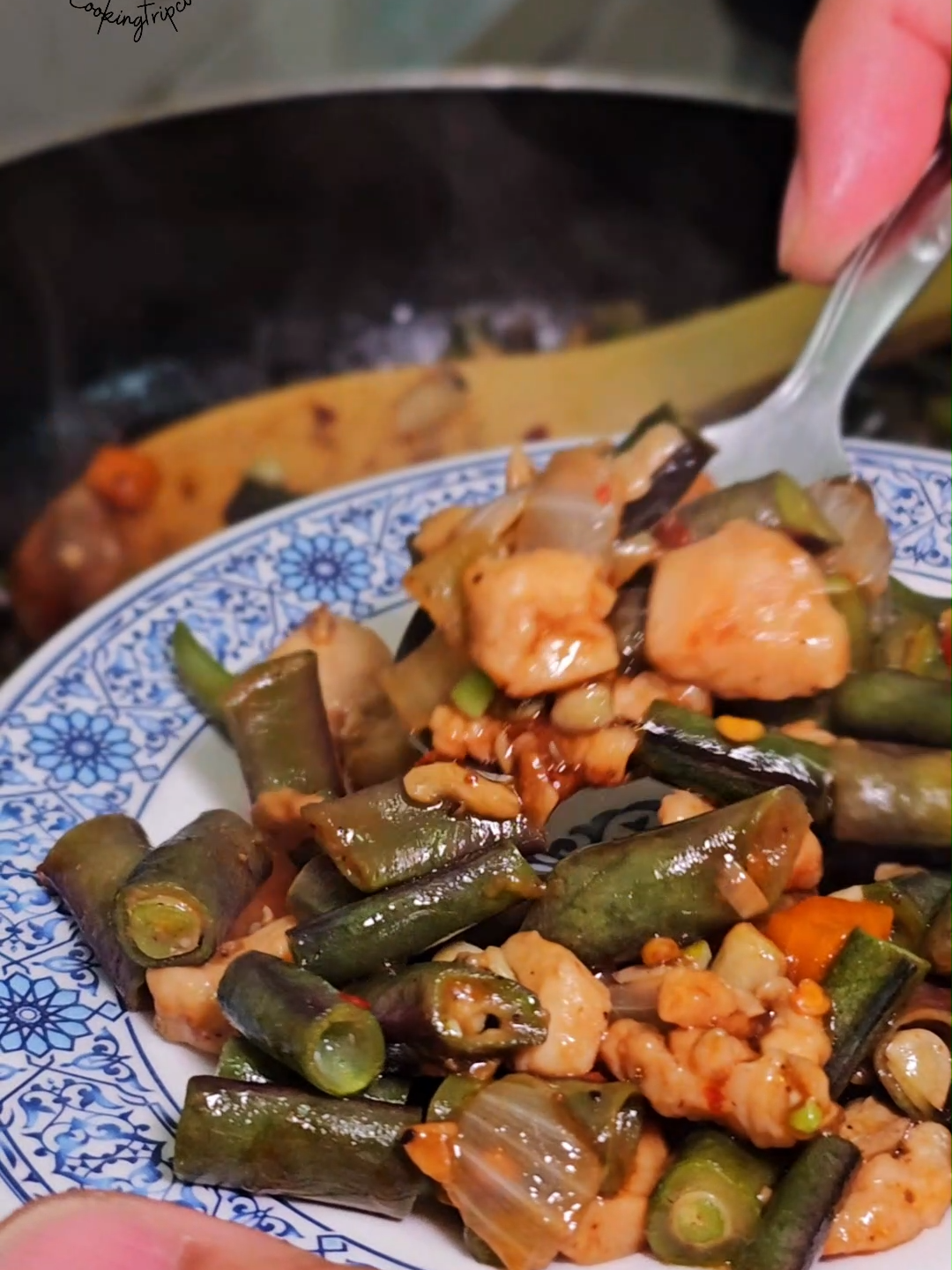 Sitaw Stir-fry with Chicken! Best alternative for adobong sitaw! #adobongsitaw #ginisangsitaw #filipinofood #cookingtripco #food #cooking #Recipe #fyp #foryou #viral