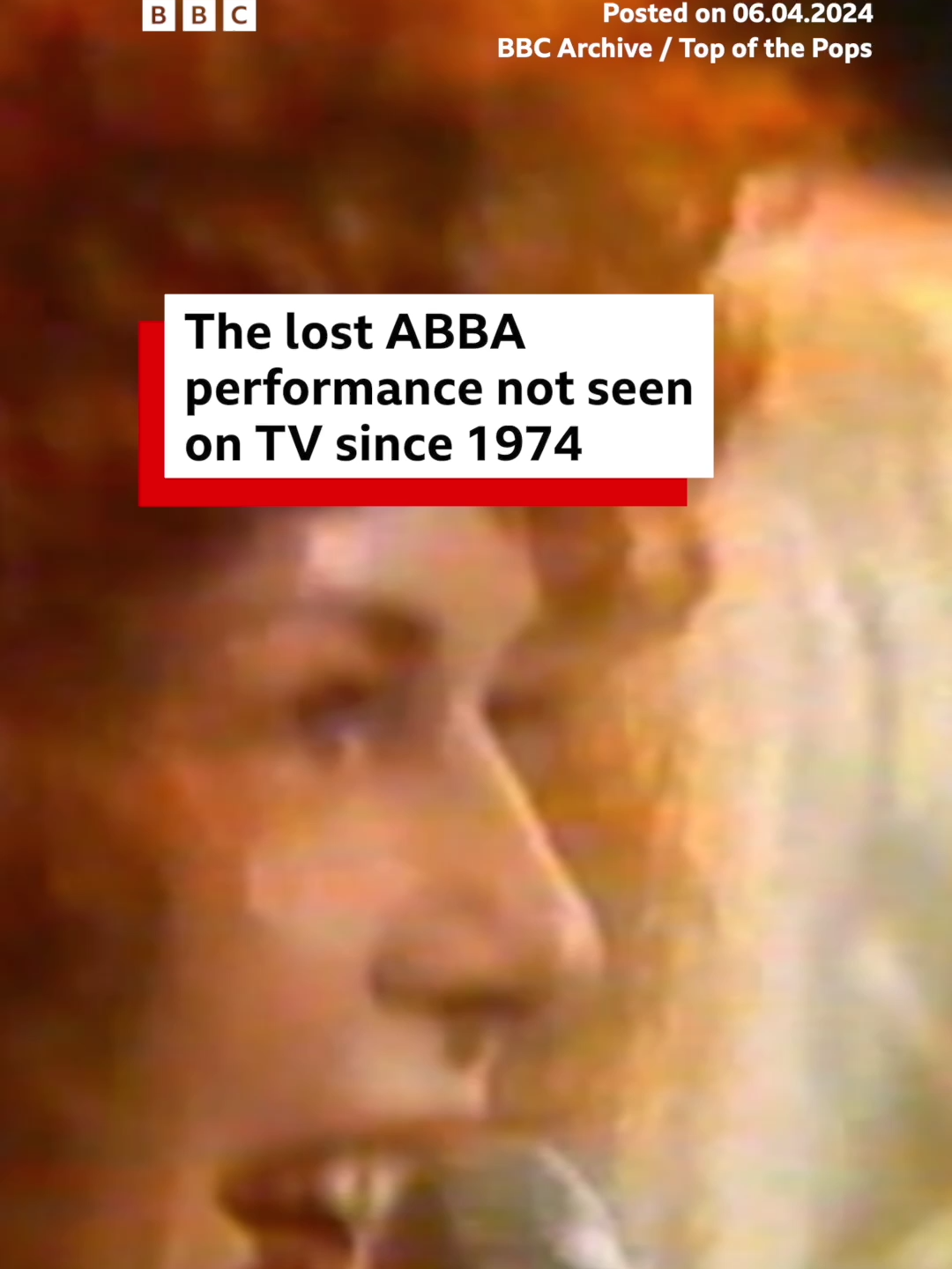 The performance was missing from the BBC Archive and was thought to have been lost forever. You can watch it and much more on a night of BBC Two ABBA specials on Saturday 6th. #ABBA #TopOfThePops #BBCArchive #ABBAMusic #ABBASong #Eurovision #MusicTok #Nostalgia #70s #BBCNews