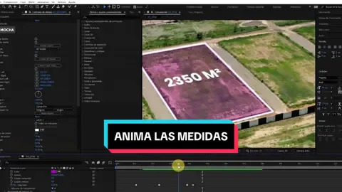 Cómo animar las medidas de un terreno con After Effects para bienes raíces.  En este Tutorial de After Effects para videos inmobiliarios te enseño a animar el área de un lote con motion graphics.  #longervideos #aftereffects #ediciondevideo #premierepro 