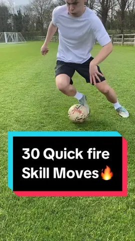 30 Quick Fire Skill Moves for Footballers to Master🔥 Check out @Alko Tek for Premium Grip socks!  #football #footballtraining #footballskills #soccerskills #tekkers 