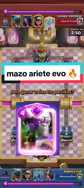 mejor mazo de ariete evolucionado 🔥 #mejor #mazo #fypシ #clashroyale #pekka #bridge #ariete #evo 