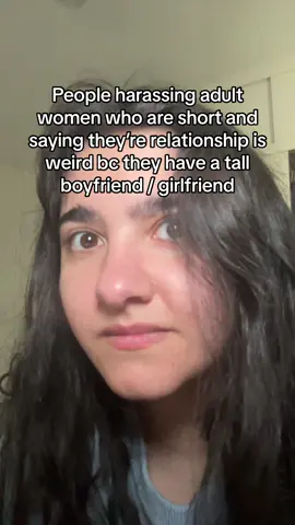 God forbid they have a baby face too “You look like a child! Its gross!” Fam you are projecting on someone who doesnt even KNOW YOU #Vlog #relateable #shortgirl #viral #heightdifference 