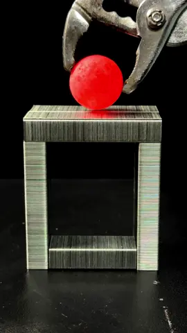 1000c RHCB vs Steel Pins Tower #donebyprofessional #dontattemptathome #satisfying #experiment #Science #asmrsounds #redhotballvs #fyp #rhcb #ustiktok 