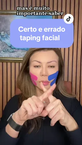 Certo e errado tape facial #tapingfacial #tape4everyoung #tapenapele 