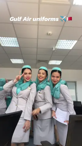 Throw back to the first day in GF uniform 🇧🇭#แอร์โฮสเตส #แอร์แขก 
