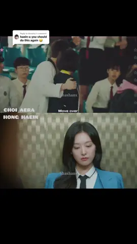 Replying to @bluvelyy  The huge different between Choi Aera and Hong Haein😂😂 #fyp #foryou #fypシ #kimjiwon #kimsoohyun #fightformyway #aegyo #aera #choiaera #parkseojoon #queenoftears #honghaein #haein 