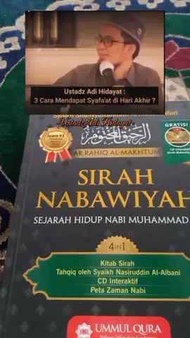Buku sirah Nabawiyah adalah buku yang mengisahkan kehidupan Rasulullah Muhammad SAW, baik sebelum maupun sesudah diangkat menjadi rasul. Buku-buku semacam ini umumnya membahas peristiwa-peristiwa penting dalam kehidupan beliau, seperti kelahiran, masa kecil, misi kenabian, hijrah, dan perang-perang yang dihadapi. Apakah Anda mencari rekomendasi buku sirah Nabawiyah? Kupasannya komplit, namun mudah dipahami; tidak bertele-tele.Memotret kejadian demi kejadian dalam kehidupan Rasulullah SAW di mana beberapa buku sirah lain melewatkannya. Segala hal dan peristiwa yang ingin Anda ketahui dari kehidupan Nabi, ada di dalamnya. Riwayat yang digunakan penulis pun hanya berasal dari sumber yang otentik. Itulah mengapa kemudian Rabithah Alam Islami menetapkannya sebagai juara 1 lomba penulisan sirah Nabi. dapatkan sekarang juga. klik tautan di video.. #adihidayat #sholawatnabi  #sirahnabawiyah #bukunabimuhammad #sirahnabi #sirahnabimuhammad 