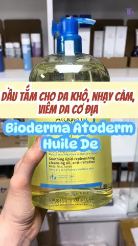 Dầu tắm dành cho da khô, da chàm, viêm da cơ địa dùng thích lắm luôn nha #dautam #bioderma #dakho #viemdacodia #suatam 