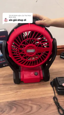 Trả lời @Trai Hòa Bình (Vũ) quạt dùng pin chân pin phổ thông có thêm đèn #quatdungpin #quatchaypin #pinphothong #quat #nhomkinh #giadungtienich #xuhuong 