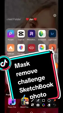 Girl mask remove challenge SketchBook ✍️ photo editing 📷 full HD 📸 please 🙏 support new account 🙏#fpyシ #unfreezeaccoun🙏😔🥀 #foryoupageofficiall #growmyaccount✅ #fpyシ #foryou 
