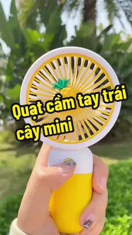 Quạt cầm tay trái cây mini 