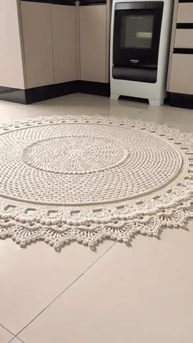 TAPETE DE CROCHÊ RUSSO REDONDO: PASSO A PASSO NO CANAL, LINK NA BIO #croche #tapetes 