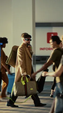 Be there soon. @Bad Bunny for #GucciValigeria 