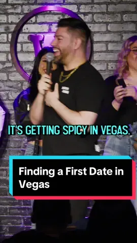 finding a first date in Vegas #fyp #comedy #crowdwork #martinamini #fypシ #datenight #lasvegas #funny 