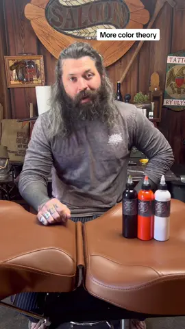 Flesh tones, with orange base the blue base in the black helps the color mixture. #colortheory #inkmixing #tattootips