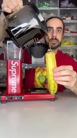 Banana Coffee 🍌☕️ #banana #coffee #asmr #satisfying #eating #drinking #foryoupage #fyp #foryoupage 
