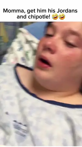 Via:@JDeeTX  I love this kid 🤣, God bless him. If you want the full videos check her out ! #anesthesia #son #mom #hospital #chipotle #foryou 