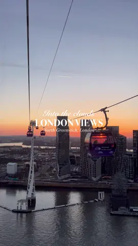 the prettiest sunset london viewsss🥹🌅so magical ✨ highly recommend doing this once!! @IFS Cloud Cable Car @Transport for London 🤍 currently £6! 📍 IFS London Cable Car Start from North Greenwhich:  Edmund Halley Way, London SE10 OFR Or start from Royal Docks:  27 Western Gateway, London E16 1FA • • • • • • • #sunset #sunsetlover #sunsets #sunsetvibes #london #londonlife #londontiktok #londonhotspots #londonsunset #londonview #londonvibes #cablecar #londonskyline #skyline #sky #aesthetic #aestheticvibes #aesthetics #softgirl #bestfriend #visitlondon #beautiful #arianagrande #thingstodoinlondon #thingstodo #londonactivities #londonvibes 