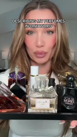 Describing my perfumes but i can only use one word! I saw @emily | girly tips 🩷 do this video and i had to try it!! #perfume #bestperformance #perfumecollection #perfumereview #perfumereview 