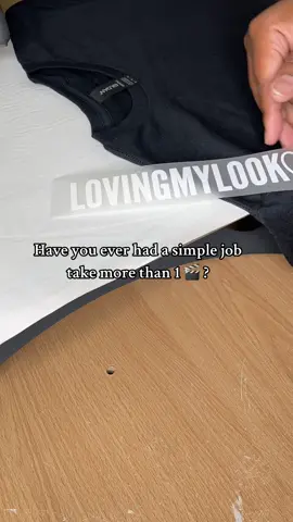 Have you ever had a simple job take more than 1 🎬 ? #teesbytcreations #fyp #customtshirt #businessowner #entrepreneur 