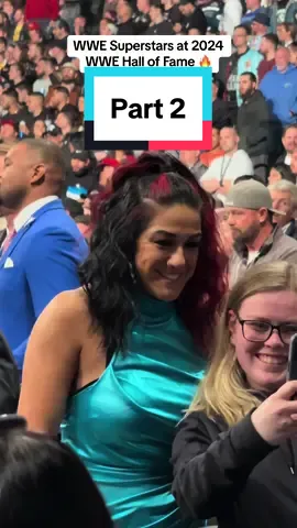 Part two of the WWE Supersrars at the 2024 WWE Hall of Fame 🔥 #WWE #WrestleMania #wrestlemania40 #wwebayley #cmpunk #rhearipley #wwerhea #wwehof 