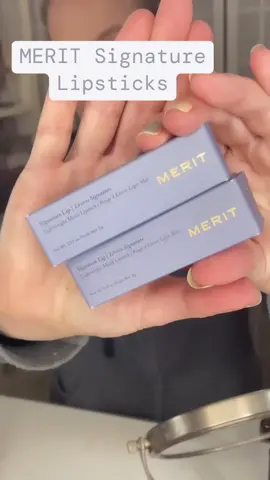 Trying the @merit signature power lipsticks #gifted #meritbeauty buy here: https://muse.meritbeauty.com/melinda2