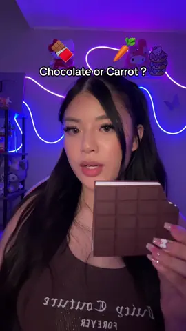 🍫 or 🥕 mouth sounds editionn #asmr #asmrthisorthat #asmrmouthsounds #satisfying #fyp 