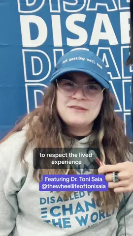Respect the disability lived experience. Featuring Dr. Toni Saia Preorder The Anti-Ableist Manifesto at https://bit.ly/AntiAbleistBook #AntiAbleism #AntiAbleist #Disability #DisabilityPride #DisabilityInclusion #DisabilityAwareness #DisabilityTikTok 