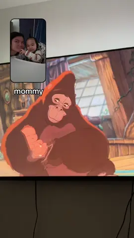 Watching Tarzan w my baby for the first time—my fav since I was a kid. And what a timing!! He hugged me too 🥹🥰🤍 01032024 #lateupload  #fy #fyp #fypシ #foryou #perte #neiperte #viral #motherhood #mom #baby #tarzan #timing #hug #sweet #memories #loveyou #seilamiavita 