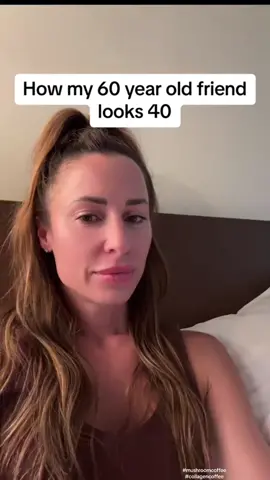 She’s 60 and looks like she’s 40? 👀 the fountain of youth #healthyliving #collagen #mushroomcoffee #brainboost 