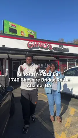 @natural.beauty54 and I had an amazing experience @Ginos NY Pizza Bar in Atlanta, Ga! The food was super good. #ginonypizzabar #atlanta #atlfood #atlantafood #atlpizza #food #xyzbca #foryou 