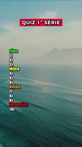 Quiz primeira série! #quiz #conhecimentosgerais
