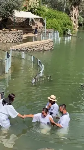 Jordan river water baptism #jordanriverwaterbaptism #Jordanriver #sungaijordan 