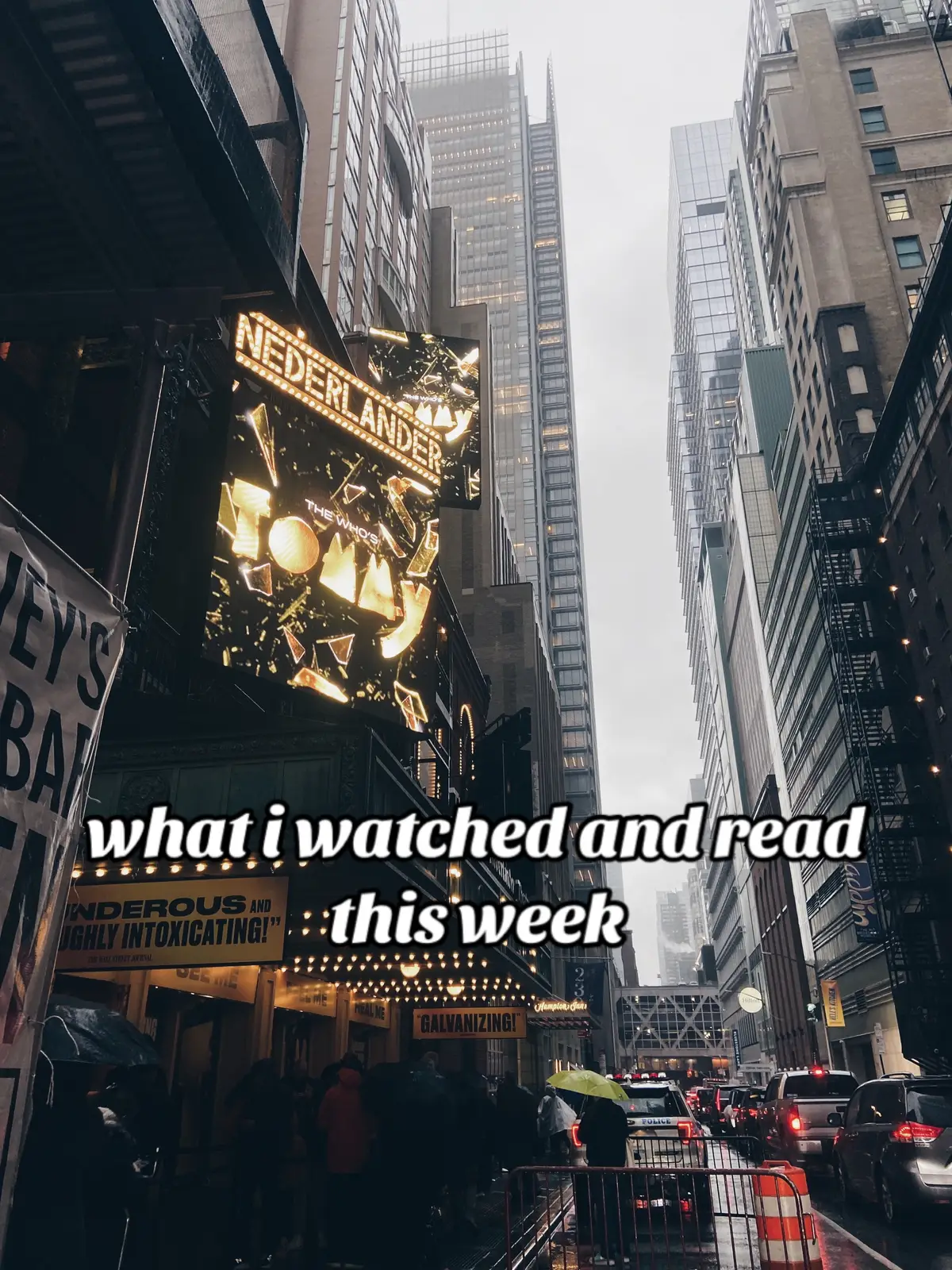 i watched ZERO movies this week because i was busy seeing shows with my sister! highly recommend the outsiders and tommy, i can’t wait to see them again. #broadway #nyc #newyorkcity 