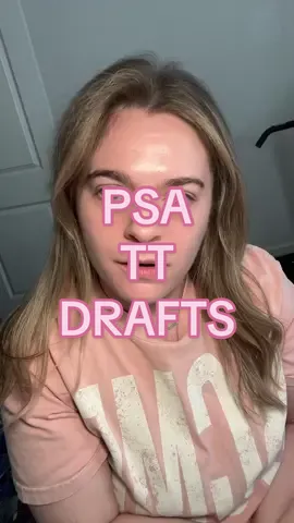 PSA! Do NOT keep your drafts in tiktok only. Save them somewhere else (@CapCut is great). I know I probably should’ve thought of this but I’ve never had an issue until now, lesson learned.  Usually i edit in capcut, export to TT and delete the videos to keep my phone + capcut from being cluttered, knowing i already have a draft ready to go in TT.  Lesson learned - don’t do this!! I lost so many videos i filmed with content for brands and now am trying to re-film to catch up  🫠 #bridalinfluencer #influencerjourney #capcutedit #tiktokdrafts #influencertips 