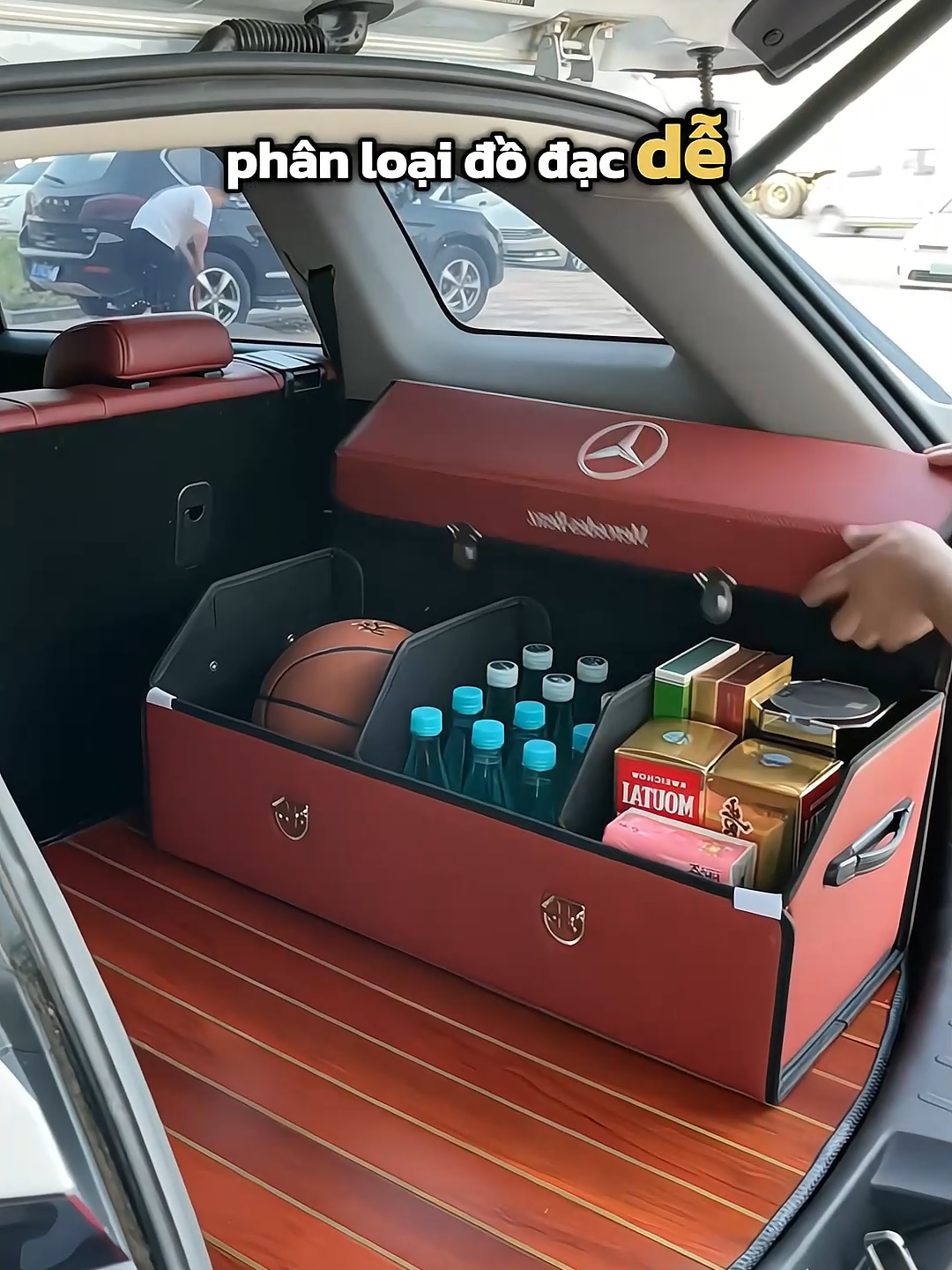 Hộp da đựng đồ cốp xe ô tô #kaiauto #phukienxeoto #phukienxehoi