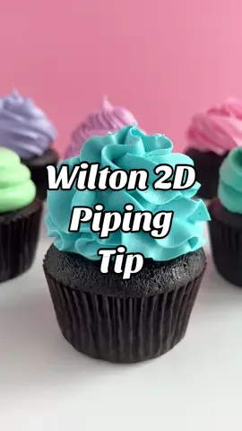 The Wilton 2D piping tip is my go-to closed star tip for when I want to make a ruffle swirl on a cupcake. Because of it's closed tip, it forces the icing out of a smaller space which helps to create the beautiful ruffle design. Check out my post on cakemehometonight.com of my 6 favorite piping tips for cupcakes that I use for the cupcakes featured on my blog and in my new cookbook, Girls Just Wanna Bake Cupcakes! Head to the link in my profile to find the post and to preorder the cookbook! #cupcakepiping #cupcakedecorating #cupcakes #pipingtips 