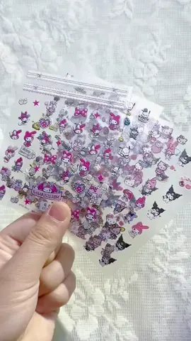 Nails stickers #fyp #foryoupage #viral #asmr #satisfying #cute #giftideas #sanrio #hellokitty #melody #kuromi #nail #nails #nailstickers #nails💅 #beauty #girl#stickerramadan 