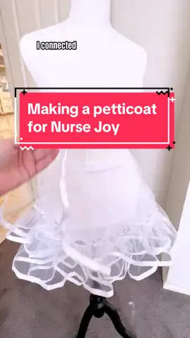 I improved my Nurse Joy silhouette by making my first ever petticoat! It was a fun learning experience and is making me as hype as ever to bring this cosplay to @DreamHack Australia in a few weeks 🧡🧡 #petticoat #petticoattutorial #cosplaypetticoat #dreamhack #dreamhackau #cosplaywip 