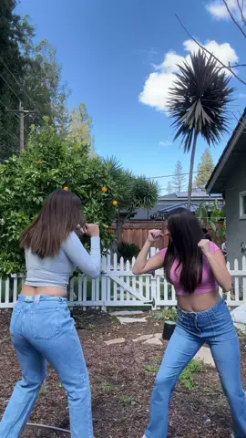 We always have to film everything twice 😭 @.·✧.*✵ lilia valerie ✵*.✧.· #fightdancetrend #fightingtrend #sisters #tiktoks #dance #trend 